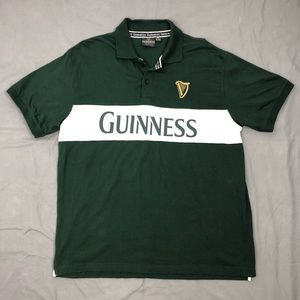 Guinness Men’s Rugby Green Polo Shirt XXL